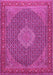 Machine Washable Persian Pink Traditional Rug, wshtr955pnk