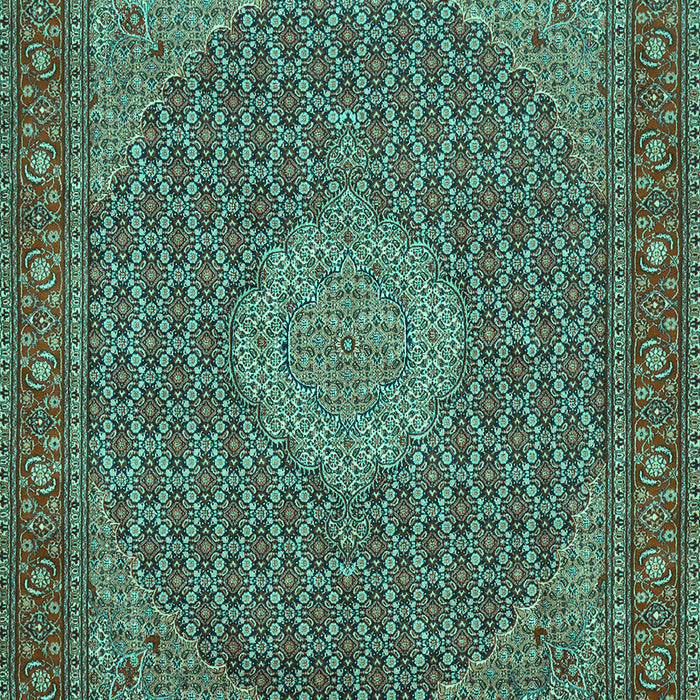 Machine Washable Persian Turquoise Traditional Area Rugs, wshtr955turq