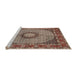 Sideview of Machine Washable Traditional Light French Beige Brown Rug, wshtr956