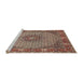 Sideview of Machine Washable Traditional Light French Beige Brown Rug, wshtr957