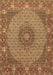 Medallion Brown Traditional Rug, tr957brn