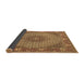 Sideview of Medallion Brown Traditional Rug, tr957brn