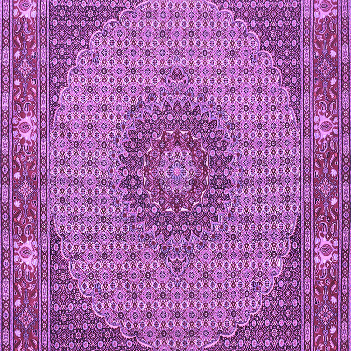 Machine Washable Medallion Purple Traditional Area Rugs, wshtr957pur