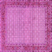 Square Persian Pink Traditional Rug, tr958pnk