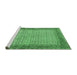 Sideview of Machine Washable Persian Emerald Green Traditional Area Rugs, wshtr958emgrn