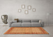 Machine Washable Persian Orange Traditional Area Rugs in a Living Room, wshtr958org