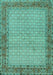 Persian Turquoise Traditional Rug, tr958turq