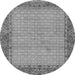 Square Persian Gray Traditional Rug, tr958gry