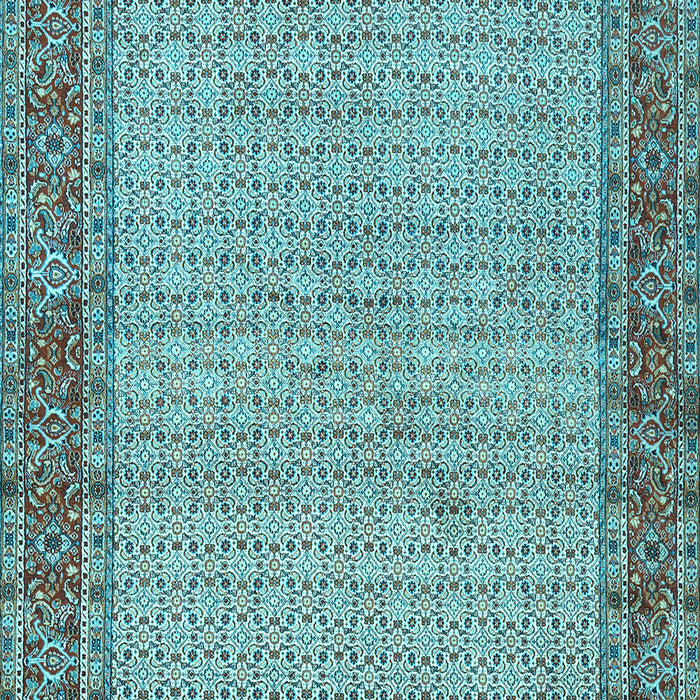 Machine Washable Persian Light Blue Traditional Rug, wshtr958lblu