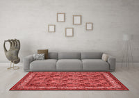 Machine Washable Persian Red Traditional Rug, wshtr959red