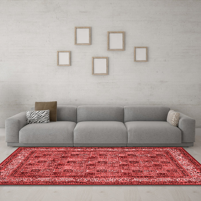 Traditional Red Washable Rugs