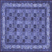 Square Persian Blue Traditional Rug, tr959blu