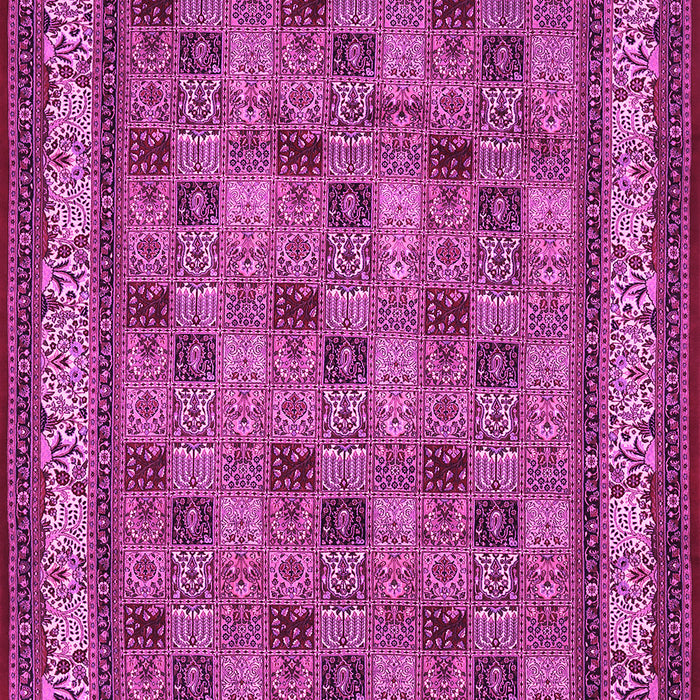 Machine Washable Persian Pink Traditional Rug, wshtr959pnk