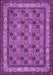 Machine Washable Persian Purple Traditional Area Rugs, wshtr959pur