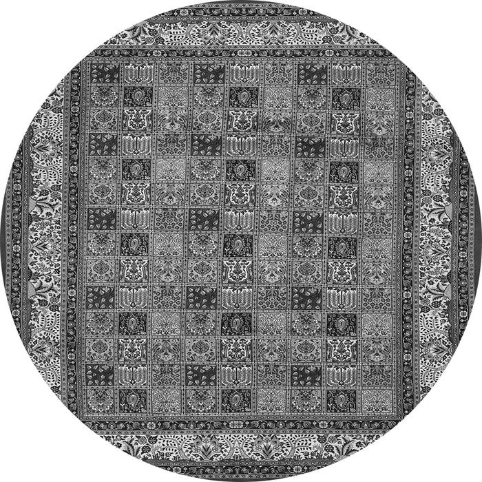 Square Persian Gray Traditional Rug, tr959gry