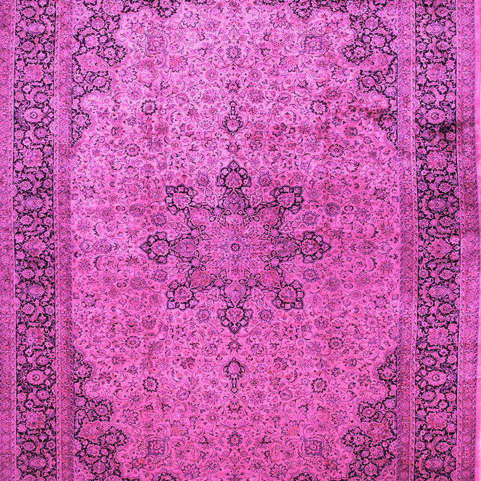 Machine Washable Persian Pink Traditional Rug, wshtr95pnk