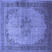 Square Persian Blue Traditional Rug, tr95blu