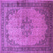 Square Persian Purple Traditional Rug, tr95pur