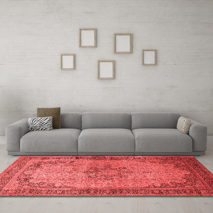 Traditional Red Washable Rugs