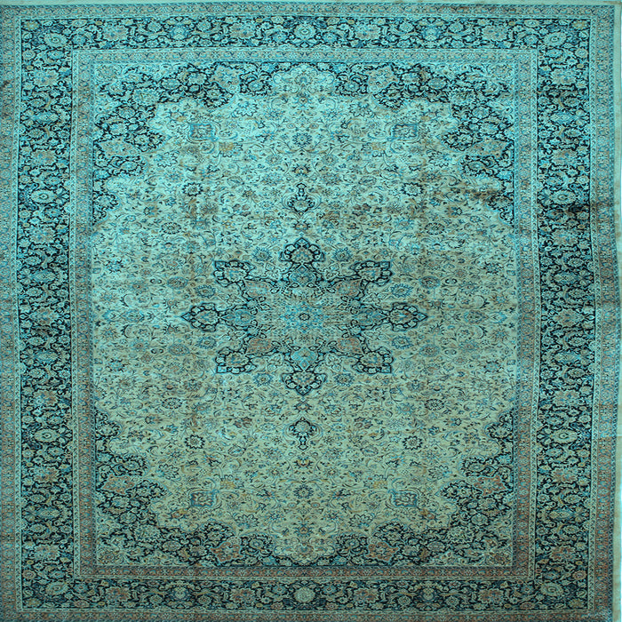 Square Persian Light Blue Traditional Rug, tr95lblu