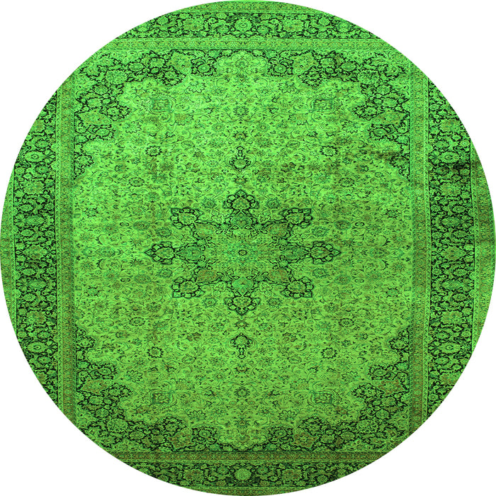 Machine Washable Persian Green Traditional Area Rugs, wshtr95grn