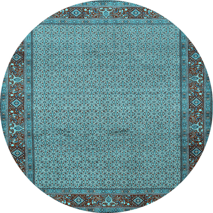 Round Persian Light Blue Traditional Rug, tr960lblu