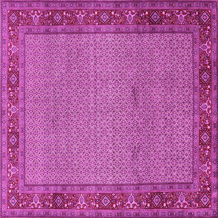 Square Machine Washable Persian Pink Traditional Rug, wshtr960pnk