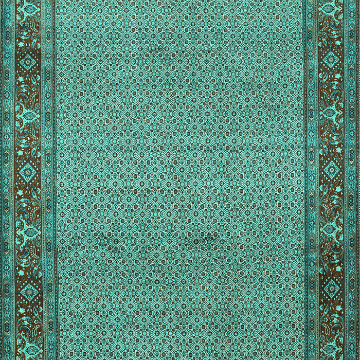 Machine Washable Persian Turquoise Traditional Area Rugs, wshtr960turq