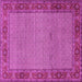 Square Persian Pink Traditional Rug, tr960pnk