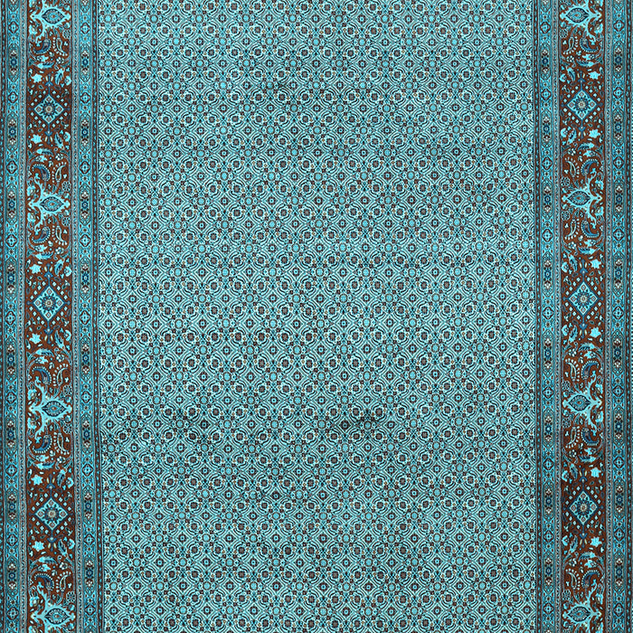 Machine Washable Persian Light Blue Traditional Rug, wshtr960lblu
