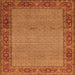 Serging Thickness of Persian Orange Traditional Rug, tr960org