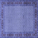 Square Persian Blue Traditional Rug, tr960blu