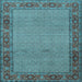 Square Persian Light Blue Traditional Rug, tr960lblu