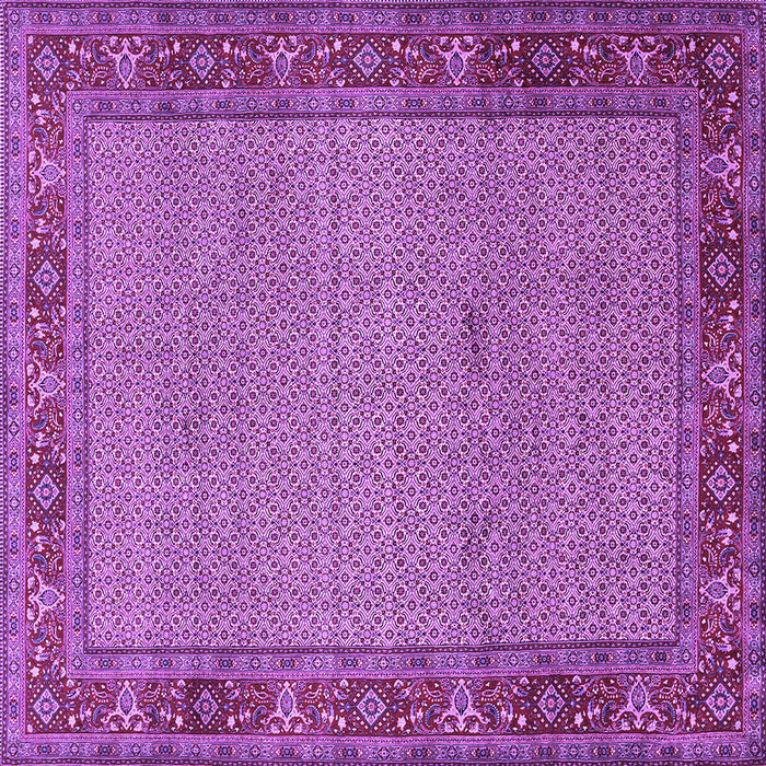 Square Persian Purple Traditional Rug, tr960pur