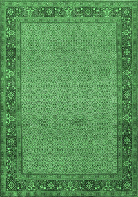 Persian Emerald Green Traditional Rug, tr960emgrn