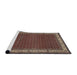 Sideview of Machine Washable Traditional Camel Brown Rug, wshtr961