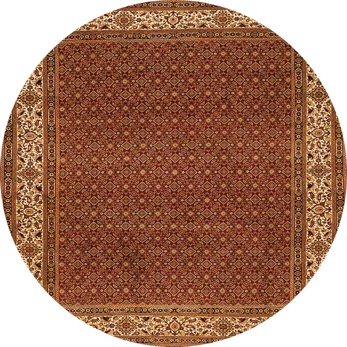 Square Persian Orange Traditional Rug, tr961org