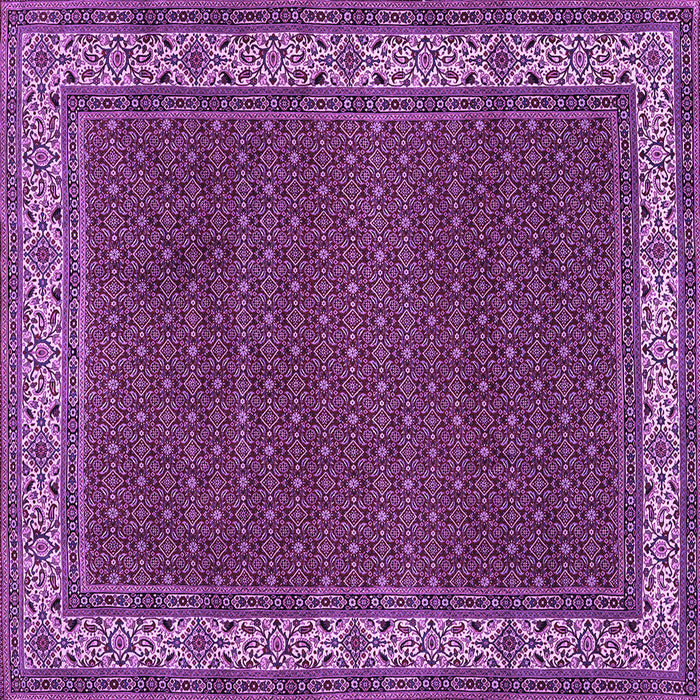 Square Persian Purple Traditional Rug, tr961pur
