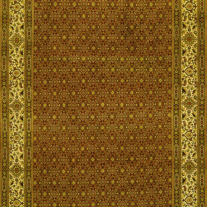 Machine Washable Persian Yellow Traditional Rug, wshtr961yw