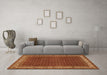 Machine Washable Persian Orange Traditional Area Rugs in a Living Room, wshtr961org