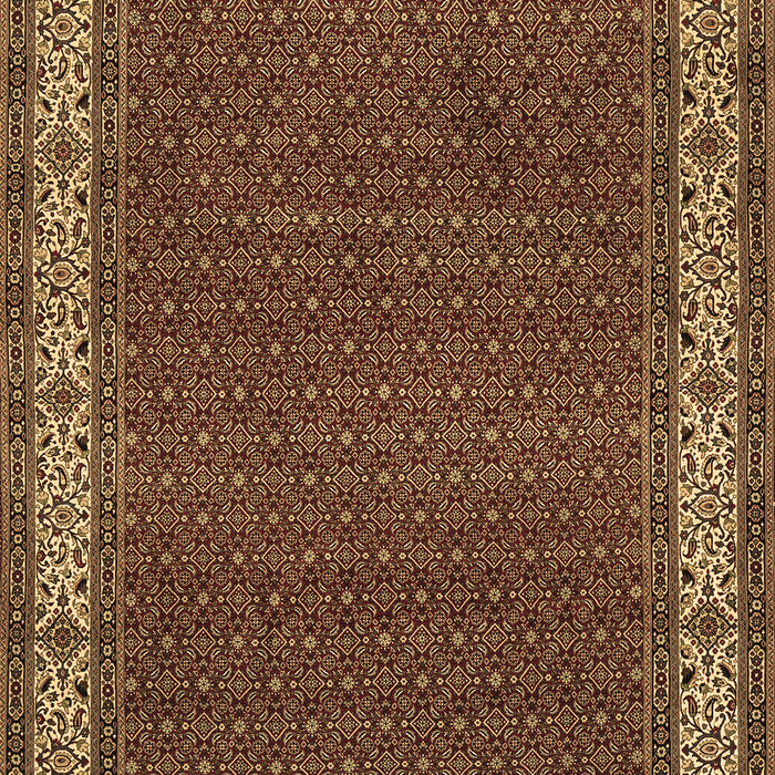 Machine Washable Persian Brown Traditional Rug, wshtr961brn