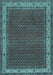 Machine Washable Persian Light Blue Traditional Rug, wshtr961lblu