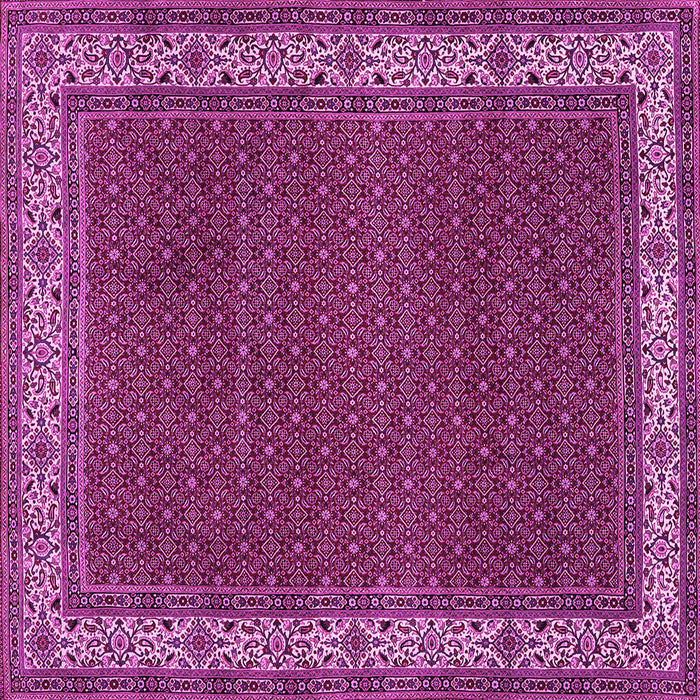 Square Machine Washable Persian Pink Traditional Rug, wshtr961pnk