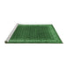 Sideview of Machine Washable Persian Emerald Green Traditional Area Rugs, wshtr961emgrn