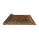 Sideview of Persian Brown Traditional Rug, tr961brn