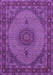 Machine Washable Medallion Purple Traditional Area Rugs, wshtr962pur