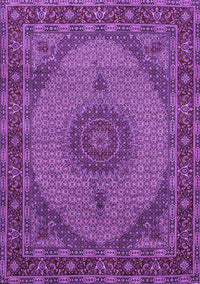 Medallion Purple Traditional Rug, tr962pur