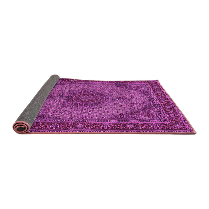 Sideview of Medallion Pink Traditional Rug, tr962pnk