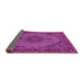 Sideview of Medallion Pink Traditional Rug, tr962pnk