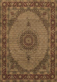 Medallion Brown Traditional Rug, tr962brn